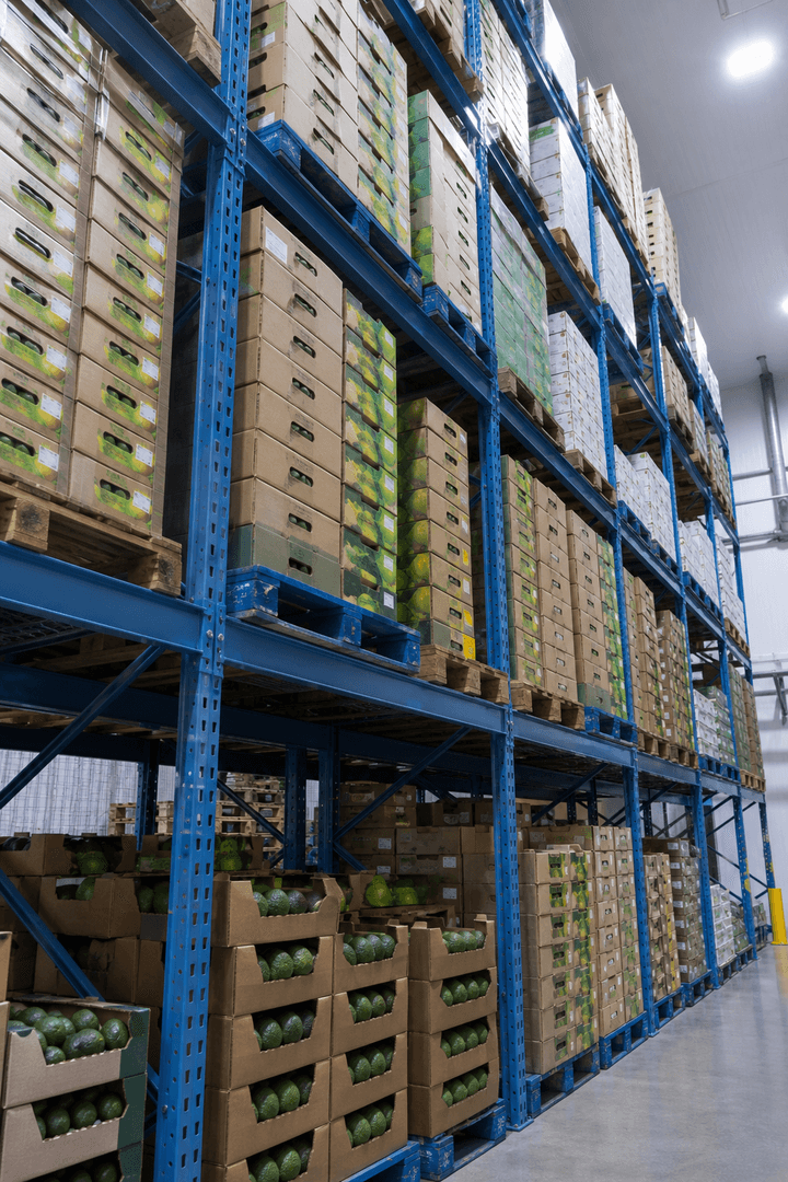 Wholesale produce storage racking